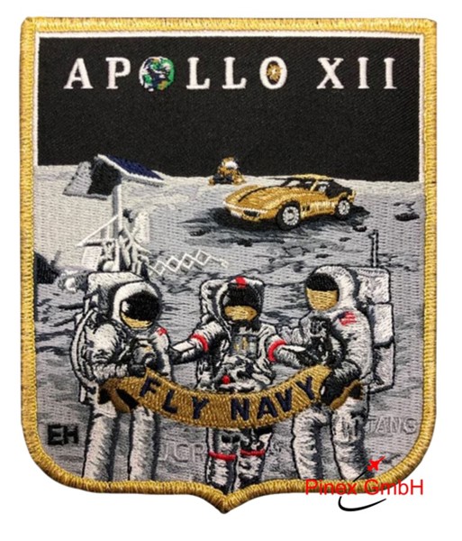 Bild von Apollo 12, Fly Navy Abzeichen gestickt